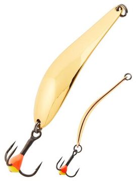 Блесна вертикальная зимняя Lucky John X-BLADE с тройником  7,6г G блистер