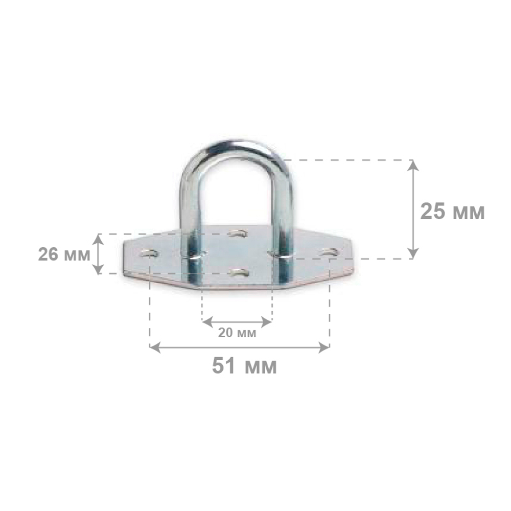 Скоба бортовая h=25 мм 50 шт.