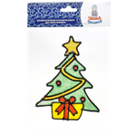 Витраж 15х20 Елки