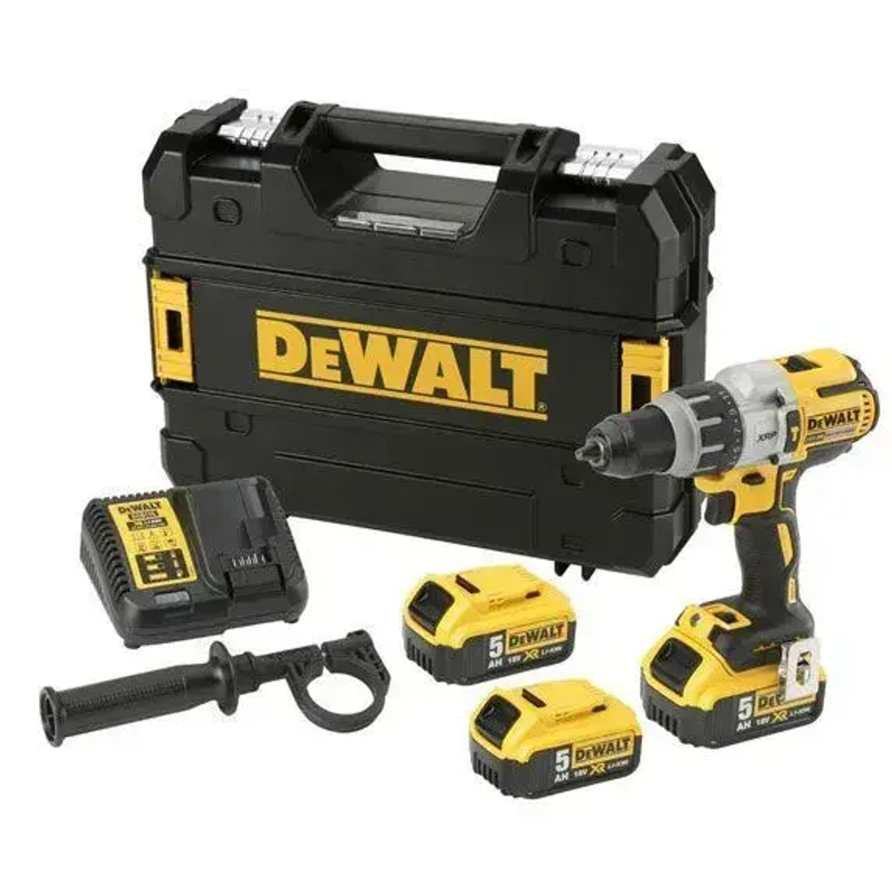 Дрель-шуруповерт аккумуляторная ударная DeWALT DCD996P3-QW (кейс, с 3 АКБ и ЗУ)