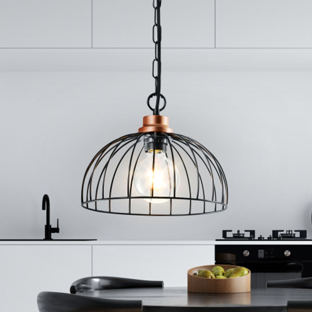 Светильник подвесной (подвес) Rivoli Agarola 1018-106 1 х Е27 40 Вт лофт - кантри | Rivoli