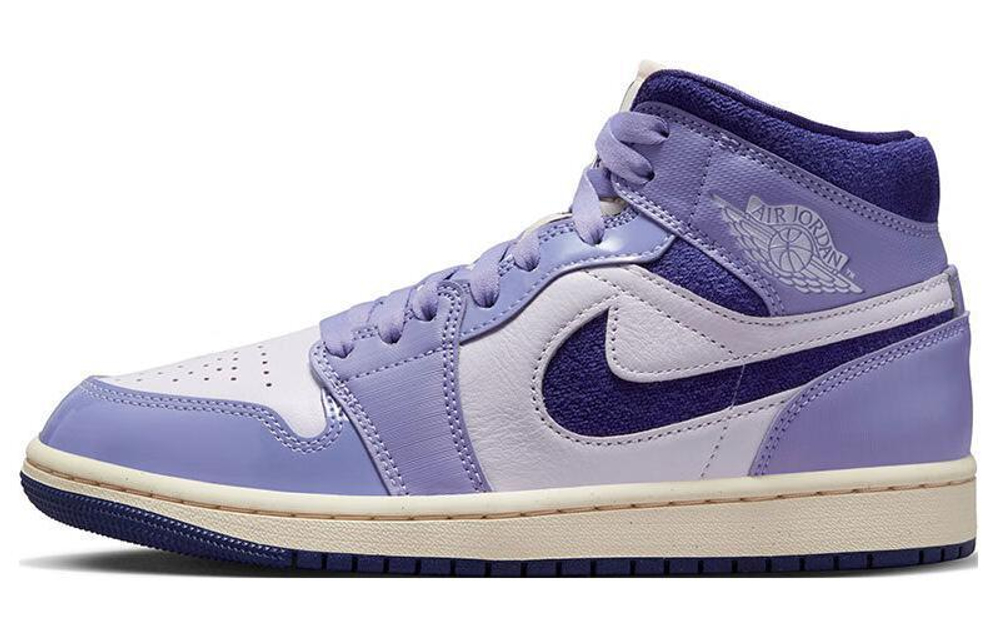 Кроссовки Jordan Air Jordan 1 Mid "Purple Chenille" (Женская размерная сетка)