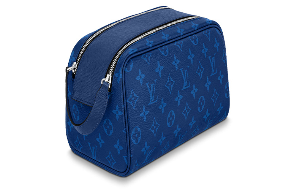 LOUIS VUITTON Dopp Kit Toilet Pouch Cobalt Blue