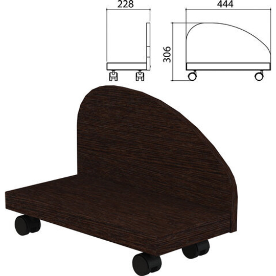Подставка под системный блок "Приоритет", 228х444х306, венге, К-929, К-929 венге
