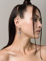 Серьги "Cramp Fish" Silver