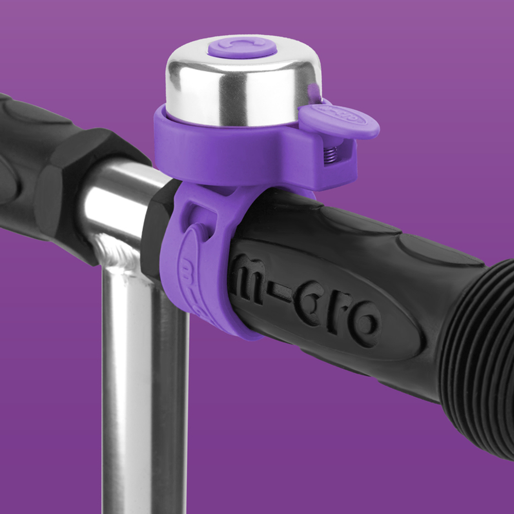 Звоночек на самокат Micro - сиреневый BOX