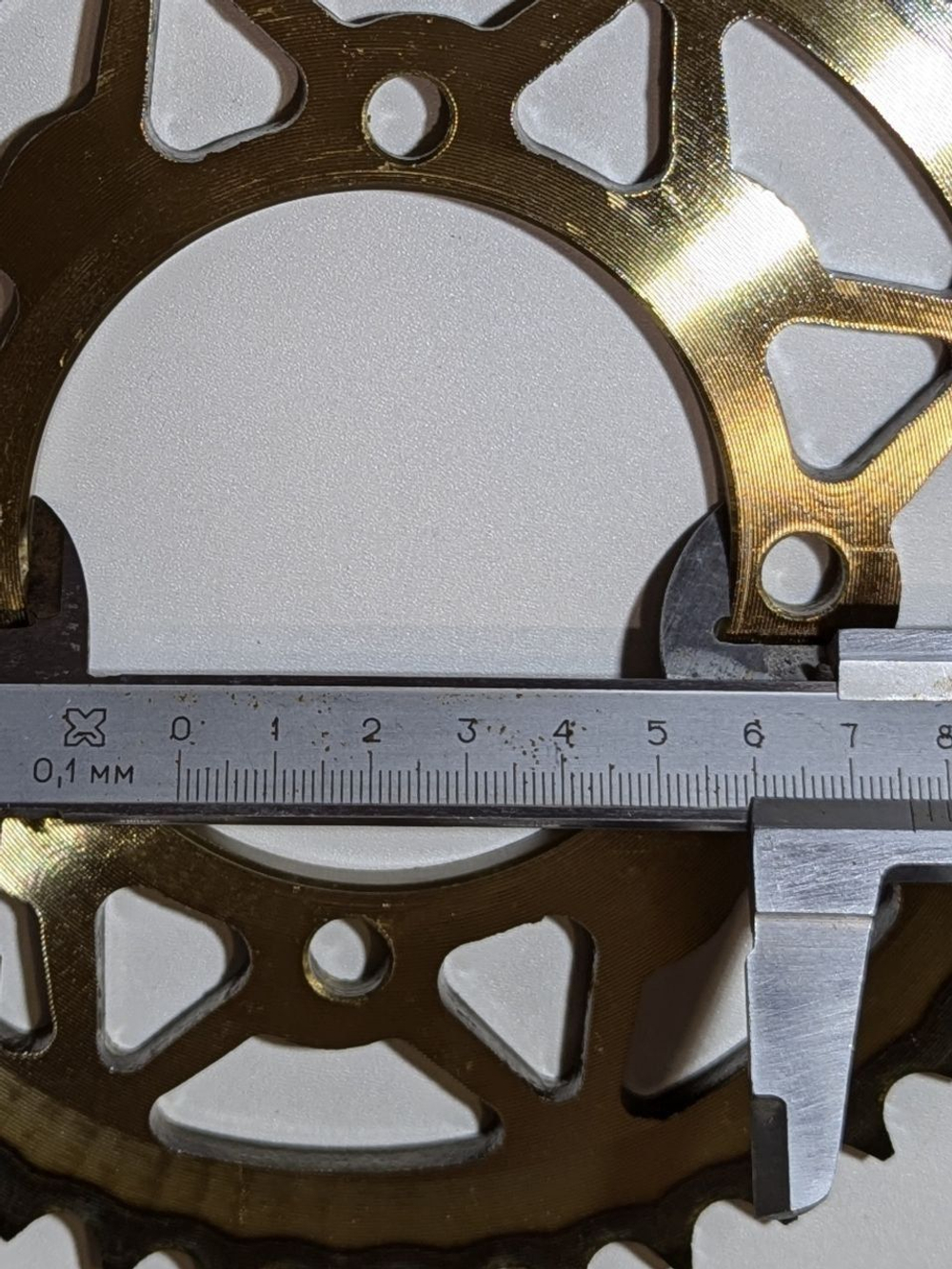 Ведомая звезда задняя 428H-43 (сталь, закаленные зубья) для мотоциклов и питбайков