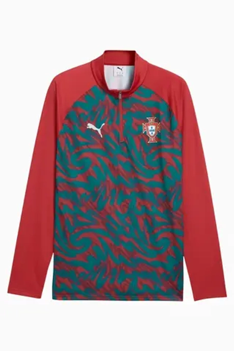 Кофта Puma Portugal 2026 Warm Up 1/4 Zip - красный