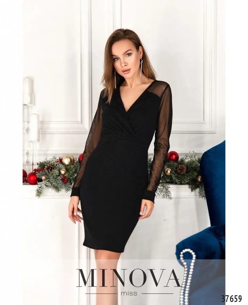 Платье 2157-черный Minova