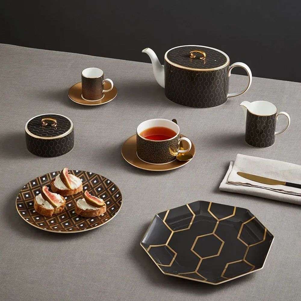 Wedgwood Чашка Gio Gold 250 мл с блюдцем