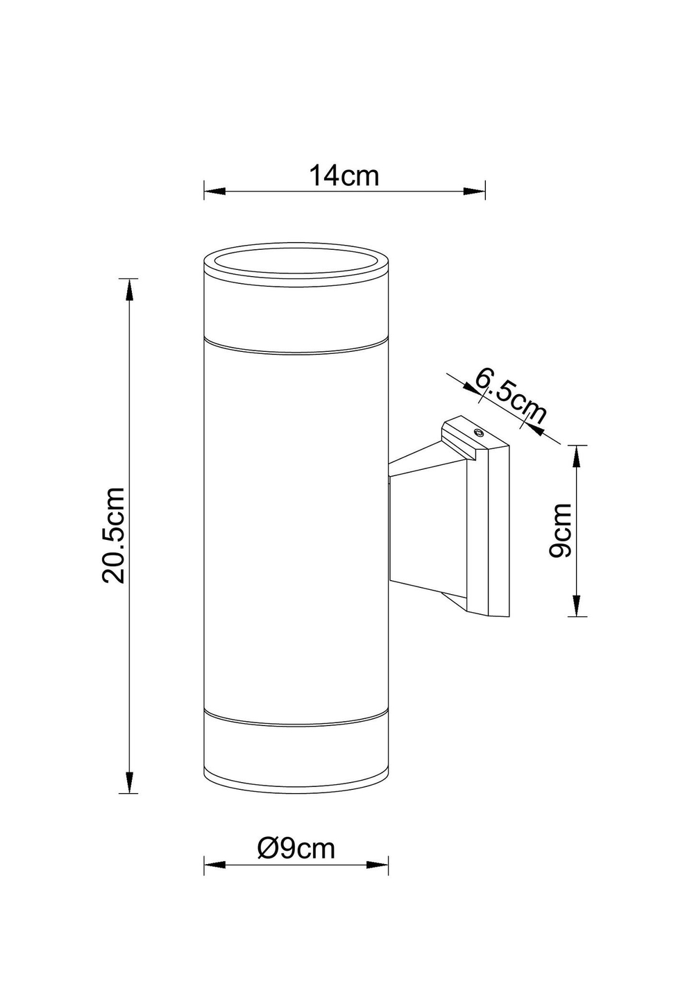 Уличный настенный светильник Arte Lamp PIAUTOS A1913AL-2BK