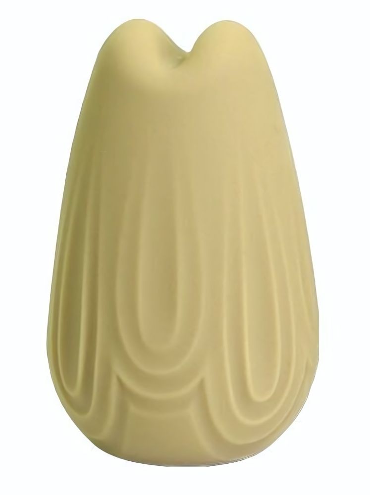 Желтый перезаряжаемый вибратор Vase - 7,4 см. (Цвет: желтый)