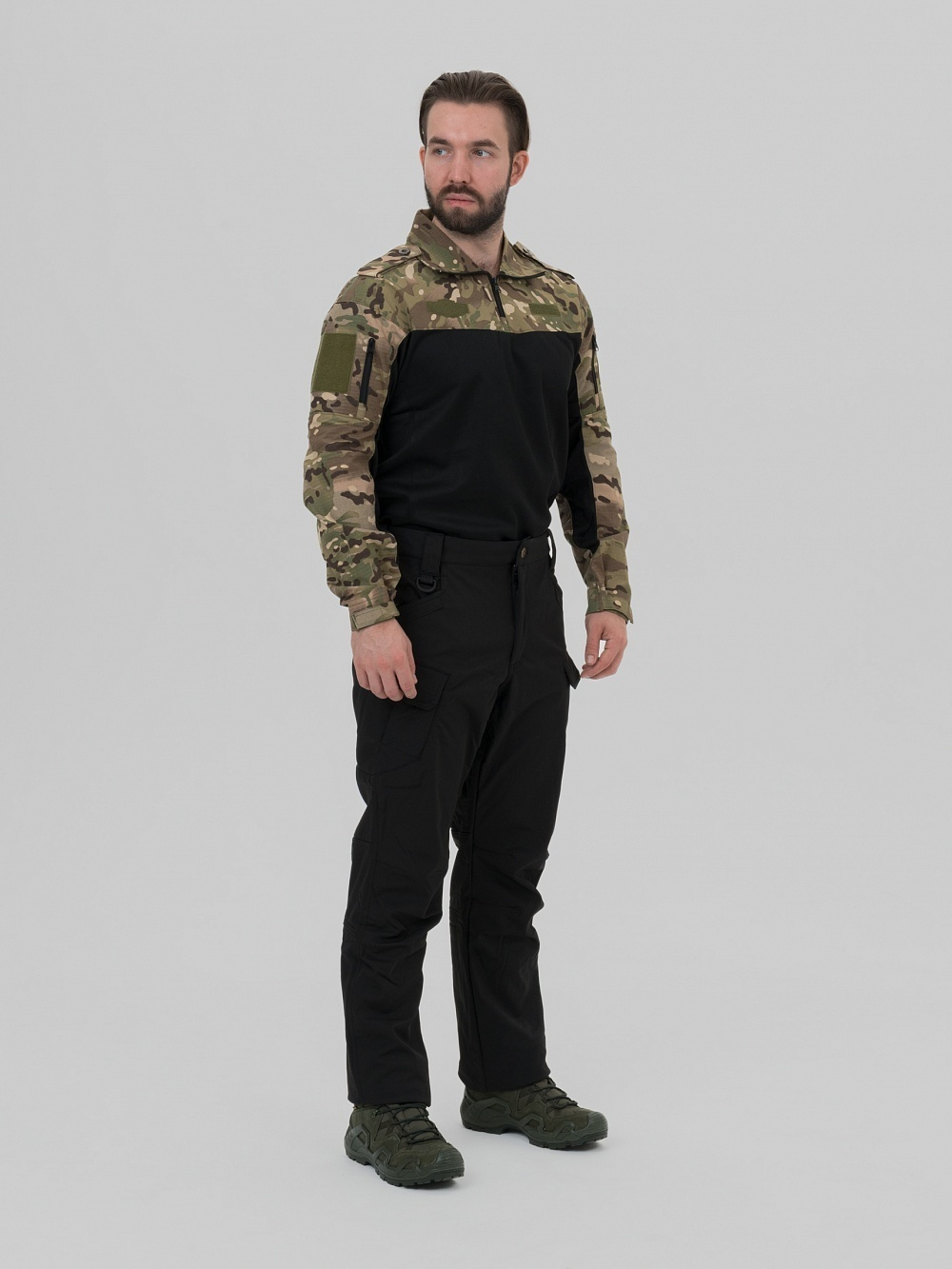 ФУТБОЛКА REMINGTON TACTICAL FROG LONG SLEEVE ZIPPER COLLAR CP