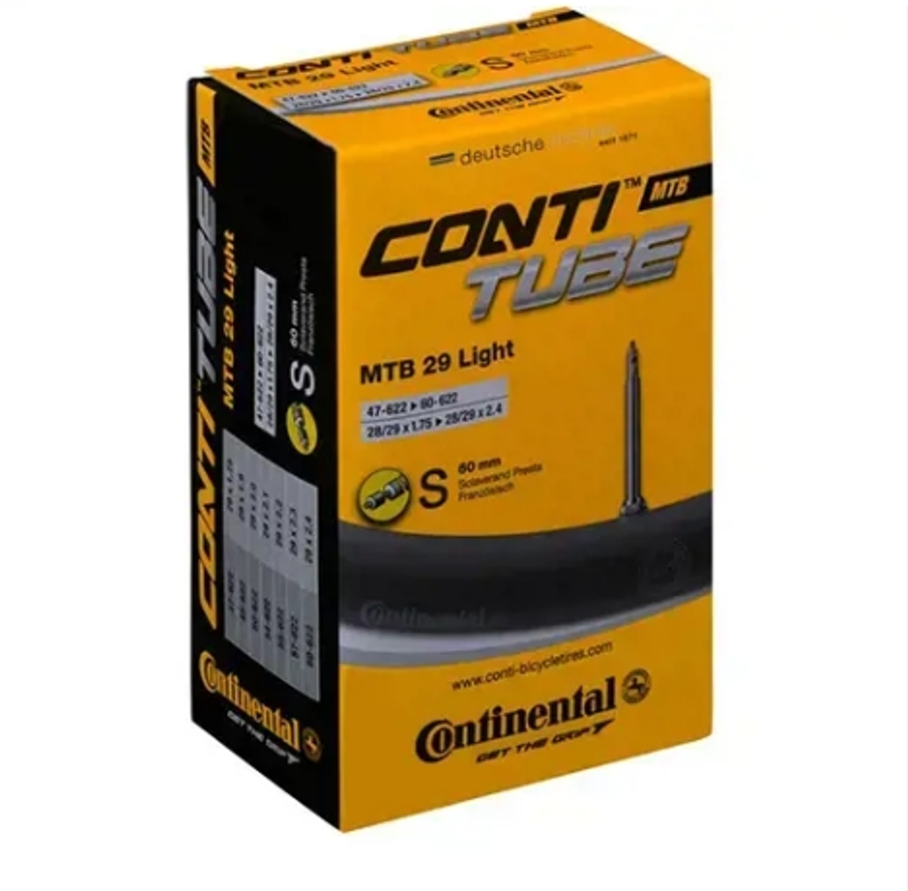 Камера 29х1.75-2.40 02-0182201 спорт 60мм 47-60/622 S60 MTB 29 Light CONTINENTAL