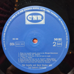 Винтажная виниловая пластинка LP Nat Gonella And Beryl Bryden With Ted Easton Jazzband When You are Smiling (Holland 1970)