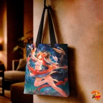 Сумка шоппер с принтом Genshin Impact