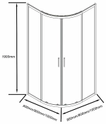 Душевой уголок Good Door Cube 80х80 КУ00001 стекло прозрачное/профиль хром