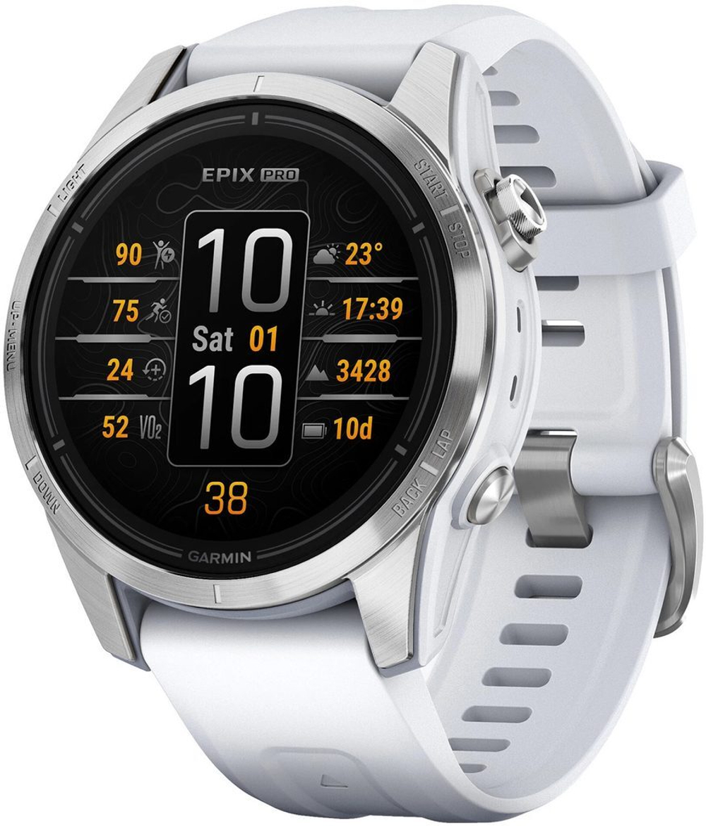 Смарт-часы Garmin EPIX Pro Gen 2 Standard Edition (42мм) белый 010-02802-01