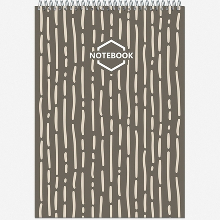 Блокнот формат А4 80 листов на металлическом гребне "Стильный Офис"