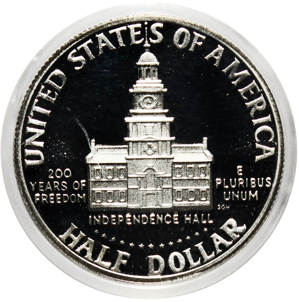 50 центов 1976 год "200 лет независимости" Джон Кеннеди. PROOF