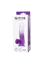 Прозрачно-фиолетовый фаллоимитатор Radi - 17,5 см. (Цвет: фиолетовый)