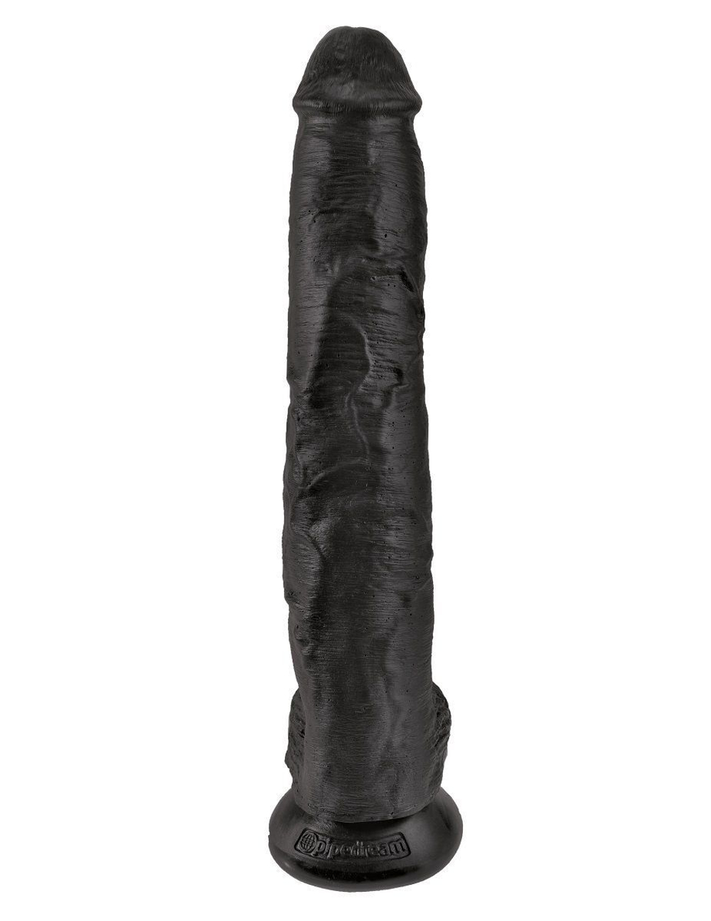 Чёрный фаллоимитатор-гигант 14 Cock with Balls - 37,5 см. (Цвет: черный)