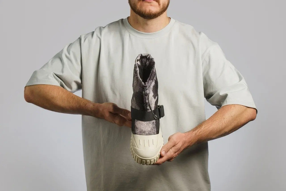 Сапоги высокие TRAFFA SIGNAL, Черно-бежевый