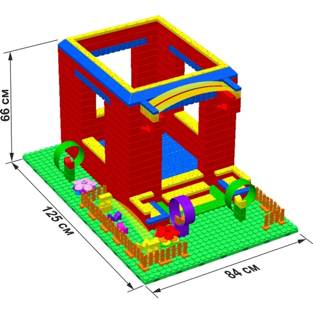 Конструктор Leco Домики GigaBloks 5"