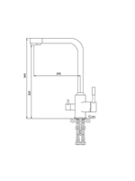 Смеситель кухня MELODIA Ostessa Filtro картридж MDV40618