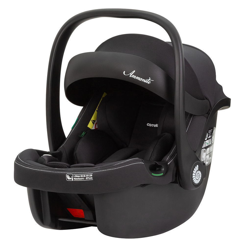 Коляска Carrello Alfa CRL-6522 2025 Ammonite AY329 Pro Absolute Black с базой Isofix 4 в 1 Honey Beige