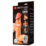 Телесный вибратор с подвижной кожей 21,8см Pretty Love Cass BW-008105ZRG