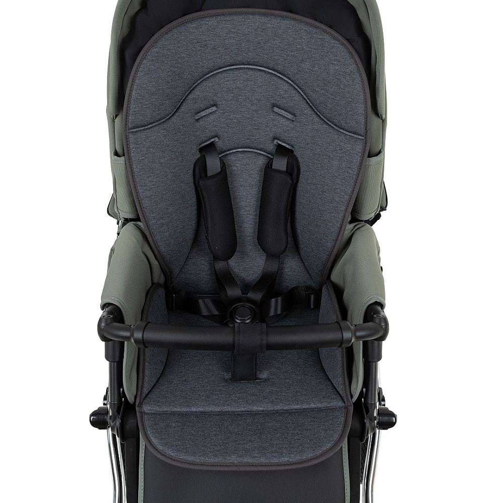 Детская коляска Roan Bass Next Classic d14 2.0 2 в 1 BSNC/92/2 Sage Green/Black/руч.Black