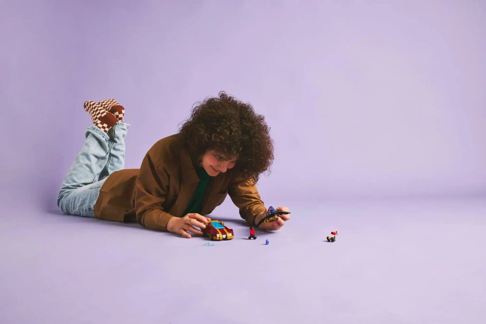 Конструктор LEGO Marvel 76310 Машина Железного человека и Черная пантера против Красного Халка