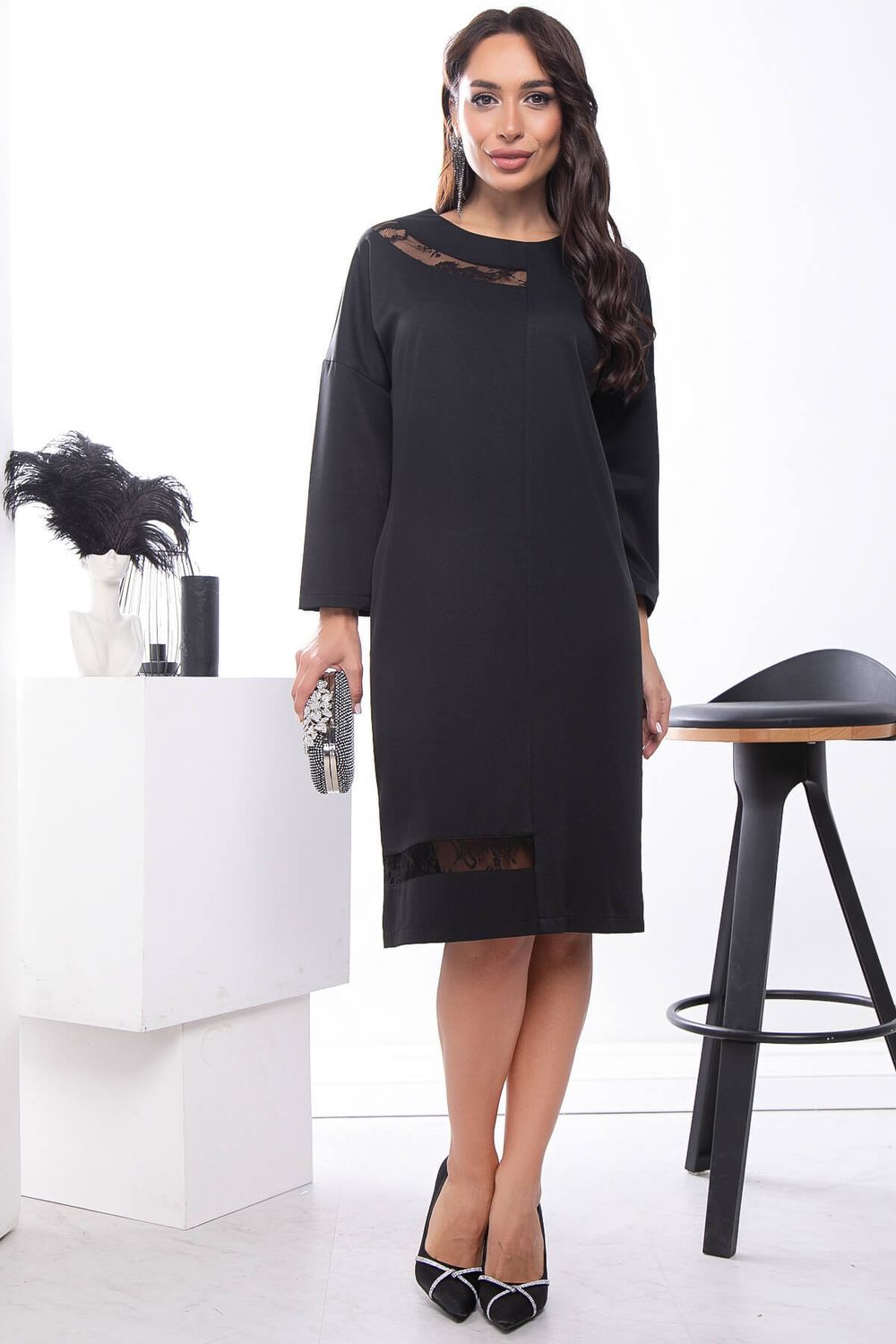 Платье "Сенсация" (блэк) П7618 LT Collection
