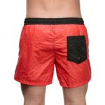 Мужские шорты оранжевые с черным карманом сзади Sesmik STORM COLORS ORANGE