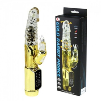 Ротационный компьютерный вибратор Cold Rabbit Prince (4 режима) (Цвет: серебряный)