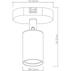 Спот Arte Lamp A3226AP-1BK