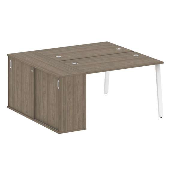 Метал Систем Рабочая станция с шкафом-купе на А-образном м/к БА.РС-СШК-1.2 Т