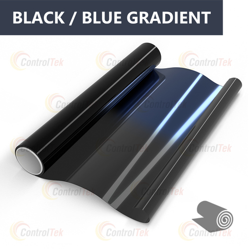 Пленка тонировочная градиентная BLACK and BLUE GRADIENT ControlTek, рулон (ширина рулона 0,5 м.)