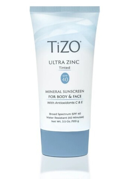 TiZO Крем солнцезащитный для лица и тела TiZO ULTRA Zinc SPF-40 Tinted (с тоном) , 100 гр
