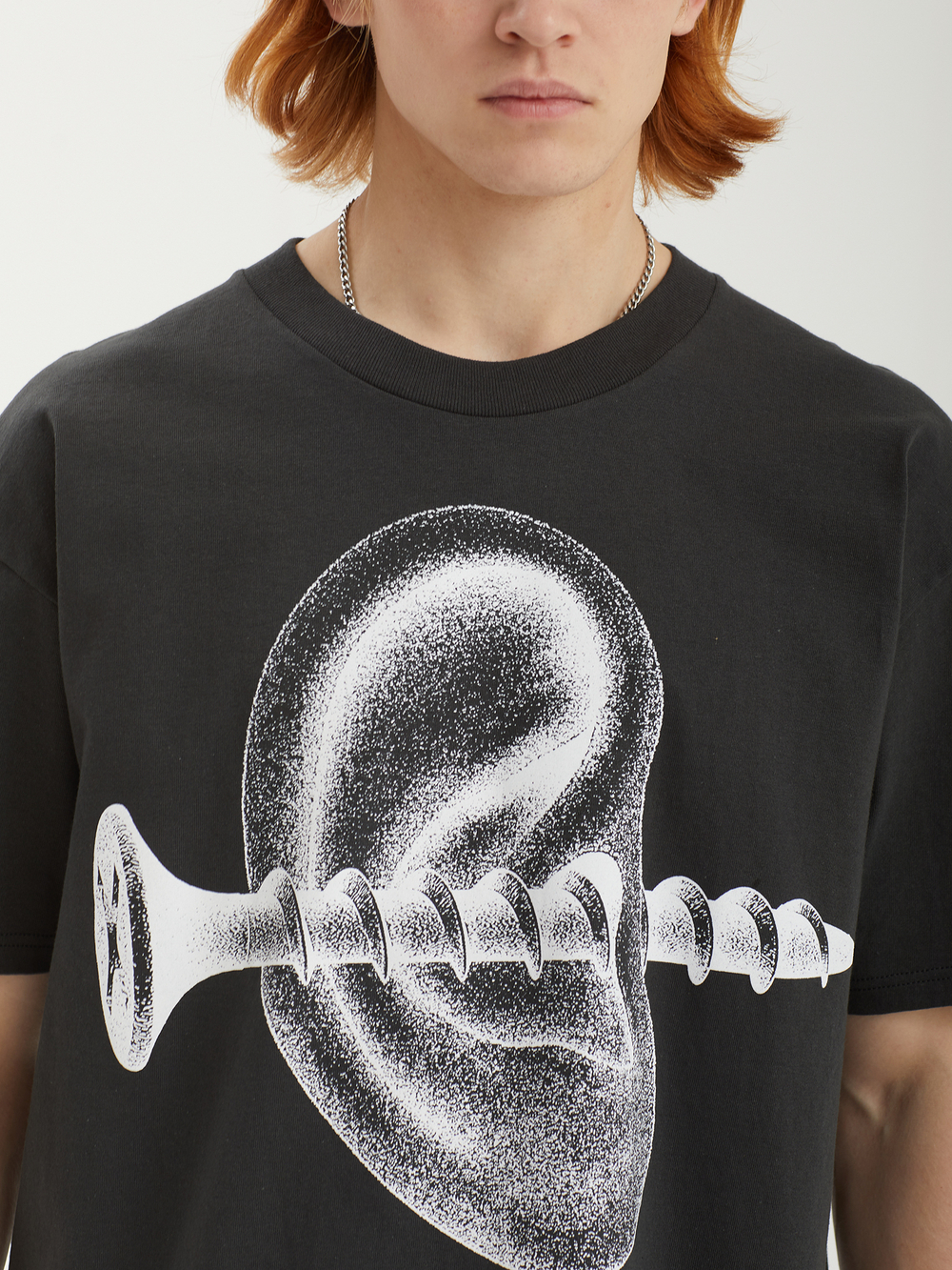 Мужская Футболка Obey Records Ear