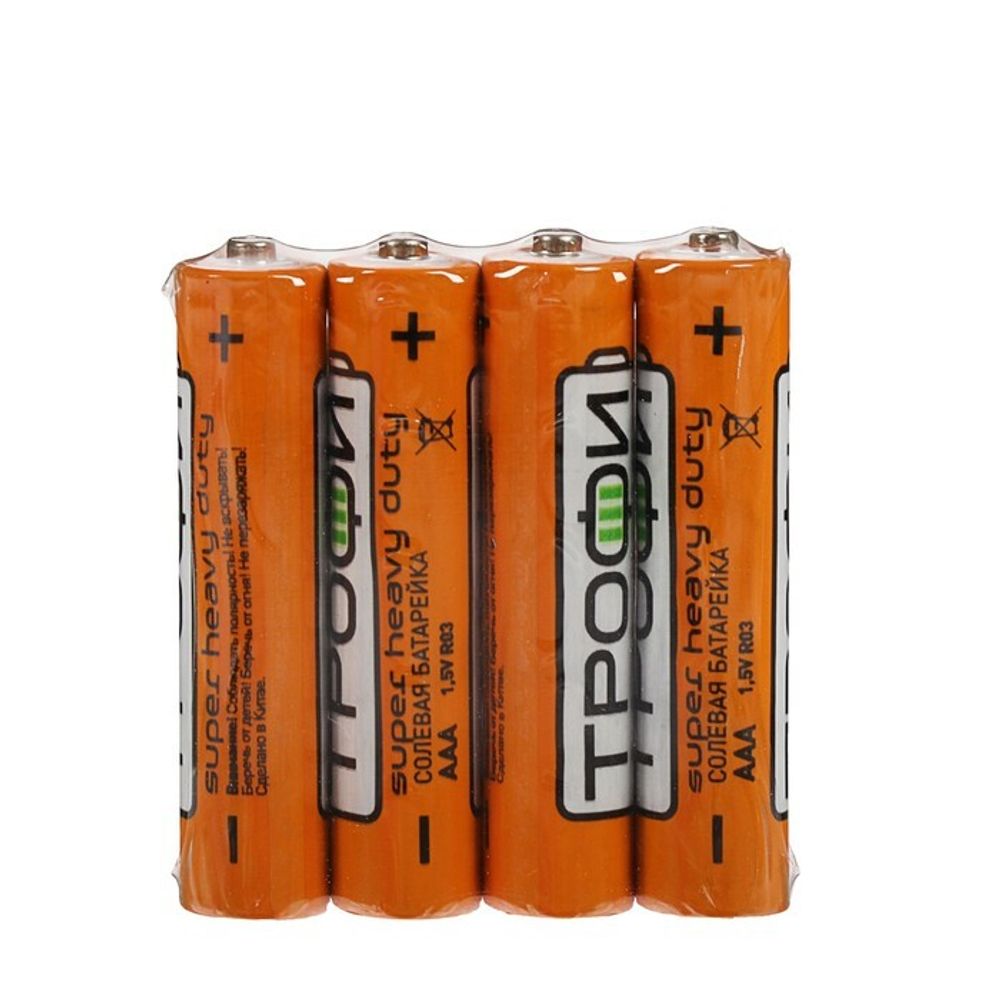 Батарейка Трофи R6-(4) /AA-1.5V 4шт спайка