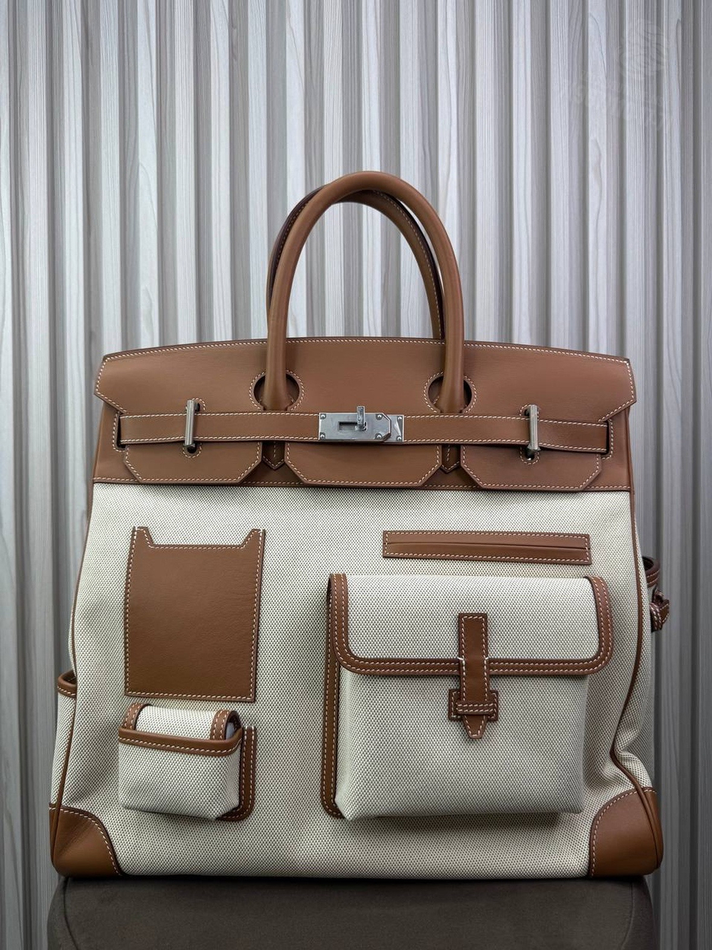 Дорожная сумка Hermes HAC Birkin 40 Cargo Toile