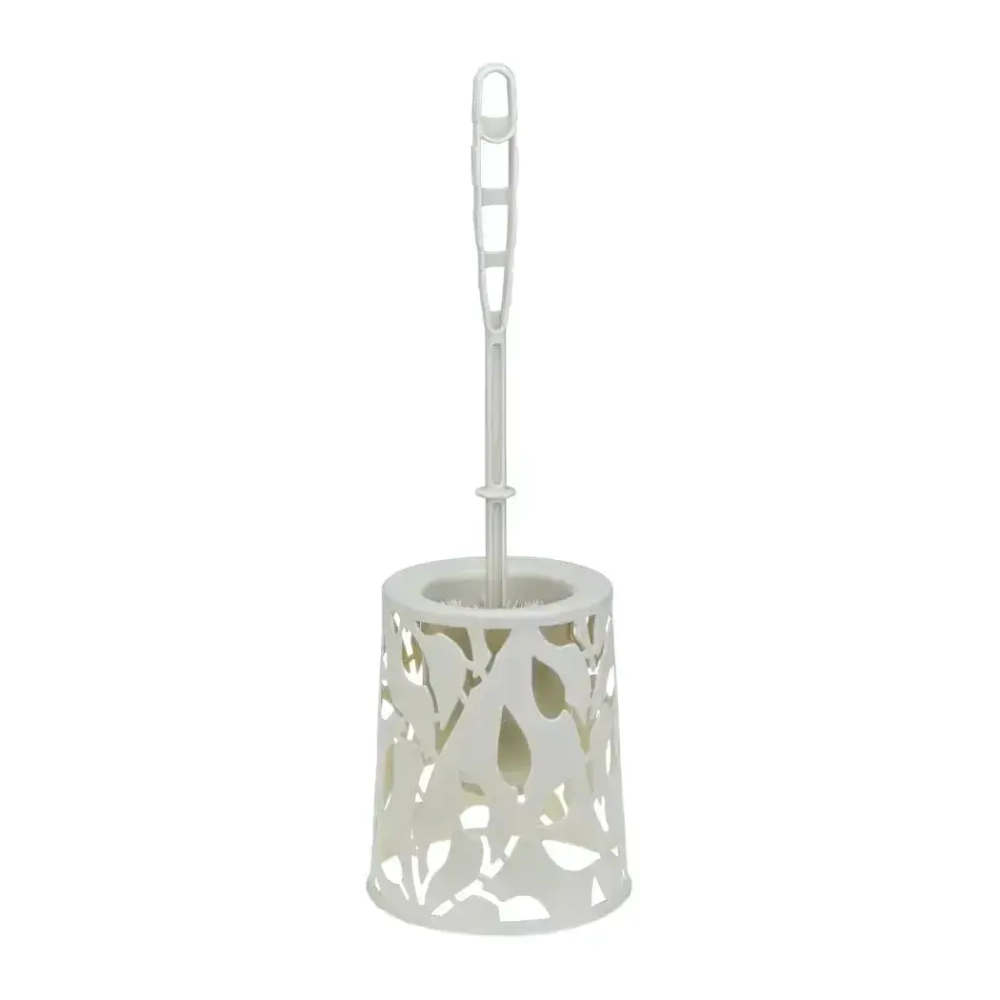 Комплект для туалета ФЛОРА белый ротанг 0,41*0,14*0,14 м