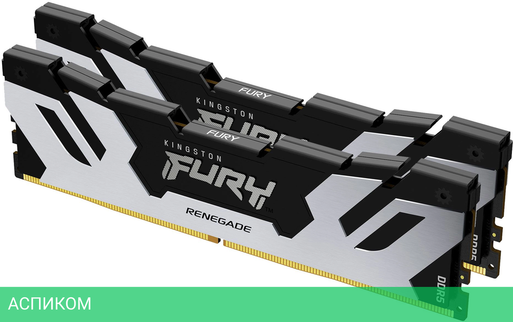Оперативная память Kingston Fury Renegade Silver/Black 32GB DDR5 XMP (KF576C38RSK2-32)