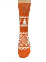 Теплые шерстяные носки  Н212-18 оранжевый