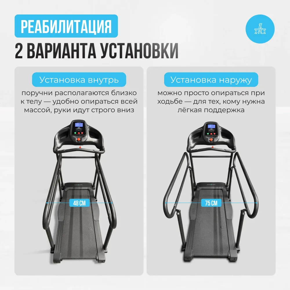 Беговая дорожка для реабилитации домашняя OXYGEN FITNESS REVIVE B