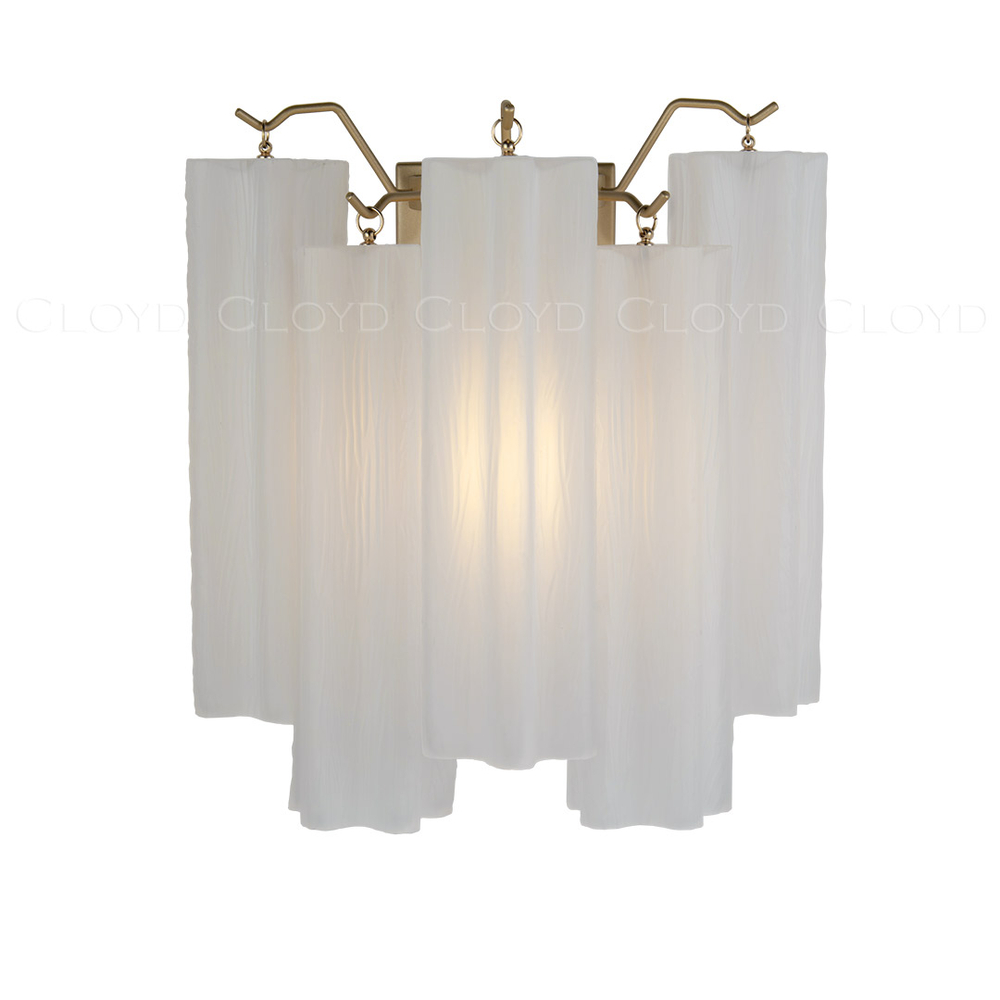 Бра Cloyd ANNO-C W1 / выс. 29 см - латунь светл. - белое матовое стекло (арт.20468)