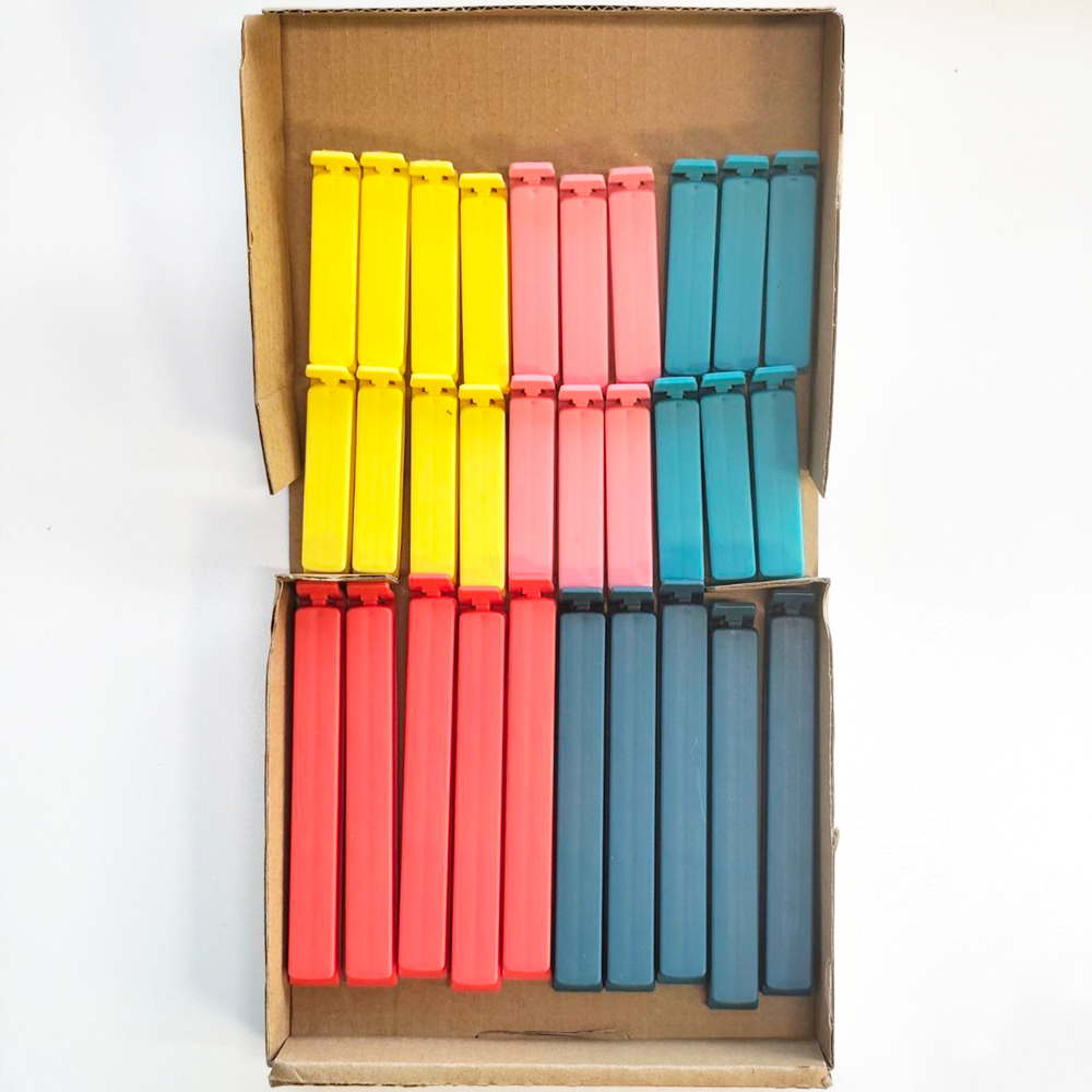 Набор зажимов для пакетов Flena 30 шт, полипропилен