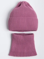 Шапка и снуд для девочки осенние